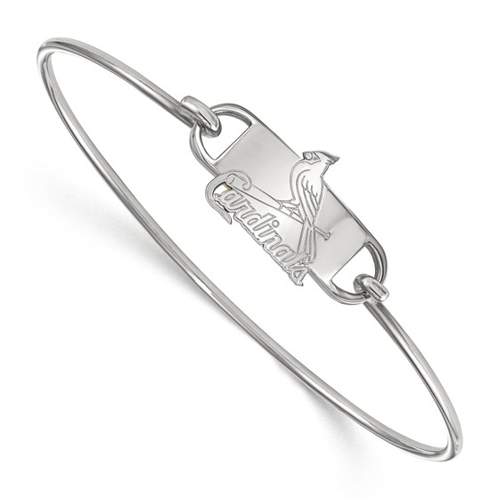 Sterling Silver MLB St. Louis Cardinals Wire Bangle Sterling Silver MLB St. Louis Cardinals Wire Bangle